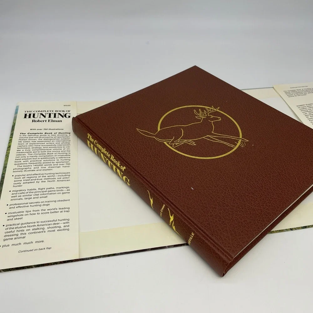 The Complete Book of Hunting Robert Elman Dust Jacket 1984 Field Shooting Sports